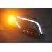 AUDI A4 B7 05-08 Black Projector Head Lamp Light w Bar